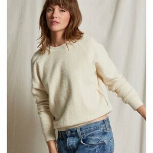 Perfect White Tee Brand Ziggy Reverse Inside Out Sweatshirt in Sugar